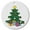 Christmas Tree, variant on Lillian Vernon Color Your Own Ornaments - Santa, Christmas Activities, Porcelain Crafts, Holiday, 2.25" Diameter, Gifts