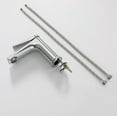 thumbnail image 6 of IVV Chrome One-Handle Single Hole Bathroom Sink Faucet with Two 3/8" Hoses, Modern Laundry Vanity Sink Faucet for ‎RV, Restroom, Washroom, 6 of 9