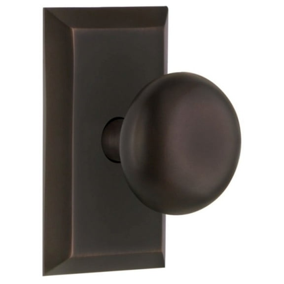 Nostalgic Warehouse Stunyk_Sd_Nk New York Solid Brass Single Dummy Door Knob - Bronze
