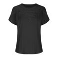 thumbnail image 4 of My Orders Lightweight Tops & Blouses Tshirts Shirts Graphic Oversized Summer Clothes for Mature Women 2025 Vacation Women Short Sleeve Tops Casual Summer Shirts for Teens Modest, 4 of 6