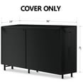 thumbnail image 3 of Amagabeli 8ft Firewood Log Rack Cover Weather Resistant Outdoor Heavy Duty Waterproof 600D Oxford Fabric Fireplace Logs Holder Covering Fire Wood Storage Covers with PVC Backing Black, 3 of 9