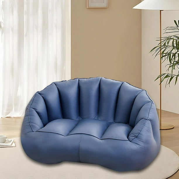 Sofa Confort Sofa Sofa comodo sillon puf para adultos Sofa cama de esponja de alta densidad piso sofa cama tumbona Silla decorativa Sofa perezoso Sillon para leer Sillon azul oscuro Walmart en linea