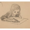 thumbnail image 2 of Venny Soldan-Brofeldt 22x20 Gold Ornate Framed and Double Matted Museum Art Print Titled - Antti Writing (1905 - 1906), 2 of 4