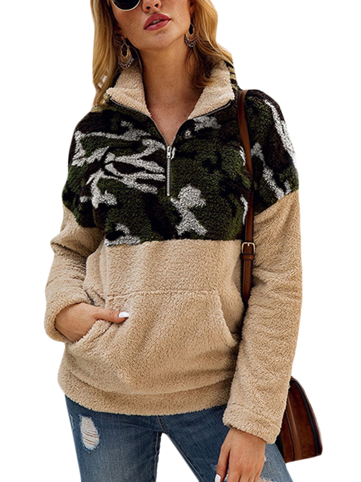 leopard pullover fleece