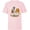 Soft Pink, variant on Disney Lady and Tramp Bella Notte Spaghetti - Short Sleeve T-Shirt for Kids -Customized-White