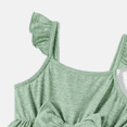 thumbnail image 3 of PatPat Family Matching Button Half Placket Ruched Tank Dresses and Colorblock Polo Neck T-shirts Sets, 3 of 5