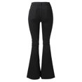 thumbnail image 4 of Gibobby Pantalones deportivos mujer Pantalones de mezclilla con dobladillo destruidos para mujer(Negro,G), 4 of 5