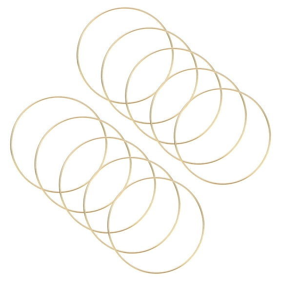 Soimiss 10pcs Metal Circles for Crafts with DIY Function for Home Decor