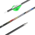 thumbnail image 4 of AME 12X  Archery Pure Carbon Arrows 31" Shaft Spline 250-600 Recurve Compound Bow Hunting（SP250）, 4 of 12
