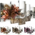 thumbnail image 2 of 5Pc Unframed Modern Flower Art Oil Canvas Painting Picture Print Home Wall Decor, 2 of 5
