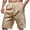 W-940 Khaki, variant on Beach Casual Trousers Pants for Man Summer Fall Faux Gauze Linen Hawaiian Ruched Striped Tropical Straight Leg Elastic Waist Trousers Pants Shorts Man 2026