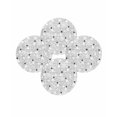 thumbnail image 7 of 15 Inch Round Placemats Set of 4, Grey Christmas Non Slip Heat Insulation PP Table Mats, Xmas Snowflake Snowman Washable Place Mats for Kitchen Dining Party Table Decor, 7 of 7