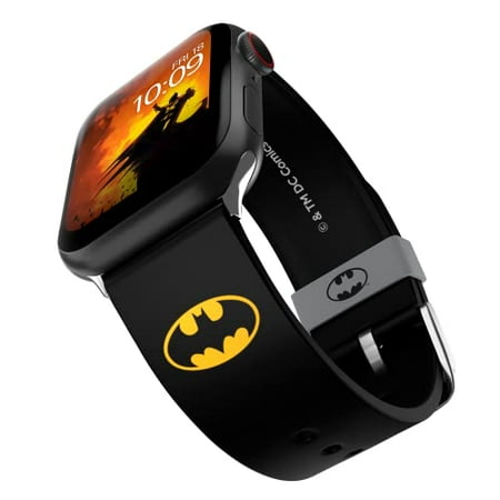DC Comics – Batman Icon Smartwatch Band – Officially Licensed Compatible with Every Size & Series of Apple Watch (watch...