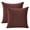Brown, variant on Alchemic Living Set of 2 Camel Beige Luxurious Soft Velvet Pillow Covers 14x14 Inch (35x35 CM) - Solid Decorative Concealed Zipperr Throw Cushion Covers for Sofa, Couch, Living Room
