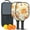 Black-1, variant on Pickleball Paddles Set Of 2, Fiberglass Surface, Spring Flowers Floral Print, 4 Balls & Bag