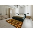 thumbnail image 5 of Ahgly Company Machine Washable Indoor Rectangle Transitional Sedona Brown Area Rugs, 4' x 6', 5 of 7