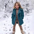 thumbnail image 4 of Pejock Toddler Girls Fleece Jacket, Little Girls Winter Warm Sherpa Coats, Baby Fashion Cute Casual Solid Color Keep Warm Fuzzy Pea Coat Jacket with Pockets for Toddler Girls (12M-5T) Clothing, 4 of 6