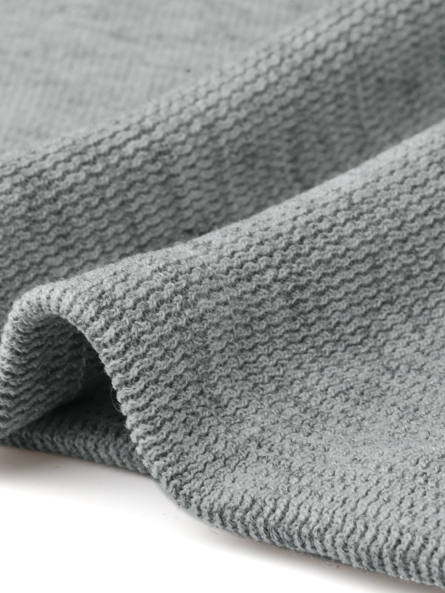 DARING DIVA Women's Knit Dress Turtleneck Pullover Sweater Mini Dress M Grey