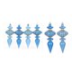 thumbnail image 2 of Christmas Decoration 4PCS Blue Gold Gourd Ornaments Plastic Gourd Decorative Pendants Christmas Tree Arrangement Garland Rattan Ornaments, 2 of 6