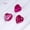 Rose Red-4x4mm 10pcs, variant on 8x8mm 2pcs Heart Cut Lab Grown Rose Red Ruby Loose Stones With Inclusions Inlaid Jewelry Making Created Sapphire
