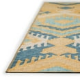 thumbnail image 4 of Yuma Indoor/Outdoor Yellow Bohemian Ikat 1'8" x 2'6" Non-Skid Accent Rug, 4 of 8