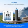 thumbnail image 2 of Waterdrop W90D Alkaline Gravity Water Filter, Replacement for Berkey® BB9-2® Black Filters, Purewell®, ProOne® Waterdrop Gravity Water Filter System, Up to PH 9.2, NSF/ANSI 372 Certified, 2 Pack, 2 of 9