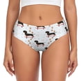 thumbnail image 1 of Fotbe Dachshund Dog Calzones Estampados para Mujer – Ropa Interior de Algodón, Cómoda, Suave y Elástica-Medium, 1 of 6