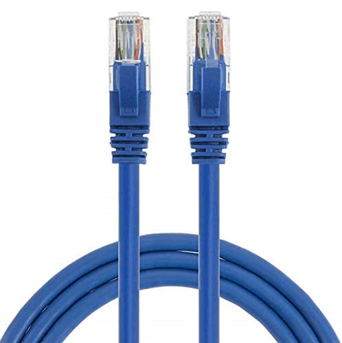 100/% Copper 24Awg UTP Cat5 Patch Cable 10 Ft, Blue