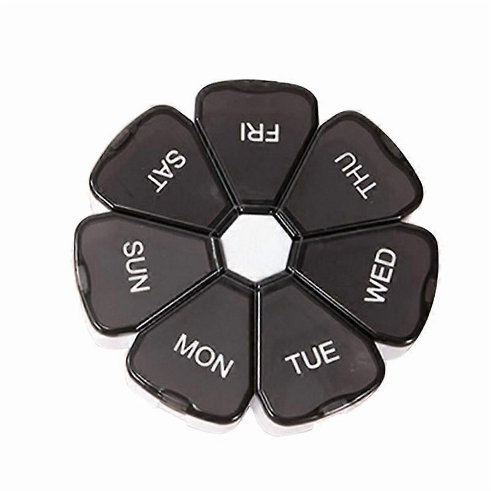 Portable Pill Box Medicine Planner Small Case Weekly Pill Organizer
