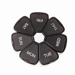 Portable Pill Box Medicine Planner Petit cas Organisateur hebdomadaire de pilules