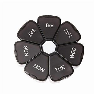 Portable Pill Box Medicine Planner Petit cas Organisateur hebdomadaire de pilules