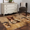 thumbnail image 3 of Pirate Girl Area Rugs 4x6 ft Cute Dog Treasure Map Washable Rug Non Slip Indoor Carpet Absorbent Floor Mat for Living Room Bedroom Dining Room, 3 of 9