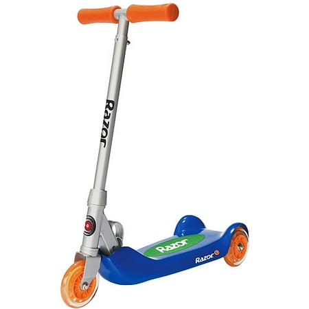 Razor Junior Authentic Folding Kiddie Kick Scooter Ages 3+- Blue/Orange