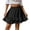 Black, variant on Women's Skirts Ruffle Skirt Summer High Waist Irregular Solid Short Skirt Womens Clothes Black L