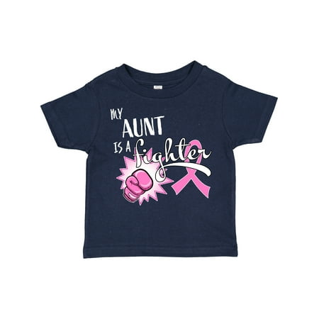 

Inktastic My Aunt is a Fighter- Breast Cancer Awareness Gift Toddler Boy or Toddler Girl T-Shirt