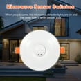 thumbnail image 3 of Riwcyla Microwave Sensor Microwave Ceiling Motion Sensor Ceiling Mount 360 Degree Sensor Switch Ceiling Mount Motion Detector for Commercial or Residential, 3 of 5