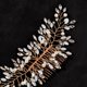 thumbnail image 4 of Nvzi Horquillas para el pelo de boda con flores para novias, peinetas con perlas de cristal, pinzas para el pelo, tocado, accesorios para el pelo de boda dorados, joyas - doradas, 4 of 4