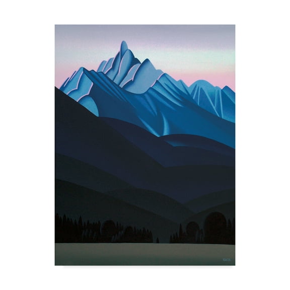 Trademark Fine Art 'Mountain Dawn' Canvas Art by Ron Parker