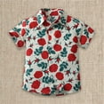 thumbnail image 2 of YunPes Boys Girls Hawaiian Shirt Kids Summer Button Down Blouses Casual Short Sleeve T Shirts Cute Floral Graphic Tees Beach Tops, 2 of 3
