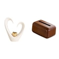 thumbnail image 1 of Figura de escritorio,Escultura de corazón para escritorio,oficina,decoración del hogar,porta pañuelos,Funda para caja de pañuelos de PP para sala de estar y cocina,Porta pañuelos de PP, 1 of 8
