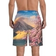 thumbnail image 3 of Kdxio Cherry Blossoms Pattern Mens Casual Shorts - Drawstring Summer Beach Sports Shorts for Men, 3 of 9