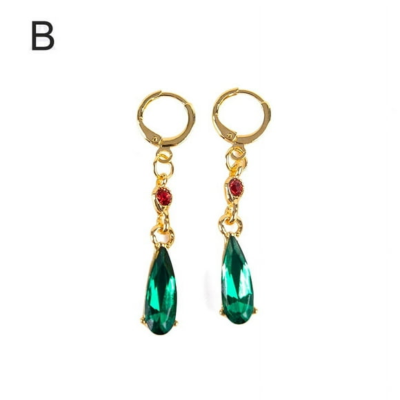 Studio Ghibli Howl's Moving Castle Earrings Cosplay Crystal Studs Jewelry Accessories for Women