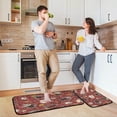 thumbnail image 6 of SKYSONIC Vintage Hot Drinks Kitchen Rugs Set of 2, Retro Winter Coffee Floor Runner Area Rug Washable Carpet Mat Perfect for Living Room Bedroom Entryway, 6 of 7