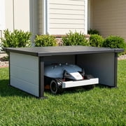 GDLF Robot Lawn Mower Garage, Weatherproof Shelter for Robotic Mower Charging Station, Durable PP Panel for Outdoor Use