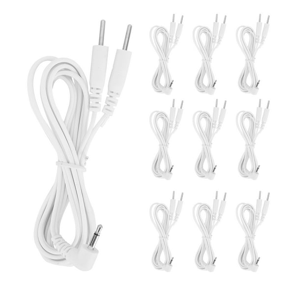 Cables conductores de electrodos tipo pin Jadeshay, 10 piezas/bolsa, cable de electrodo de CC