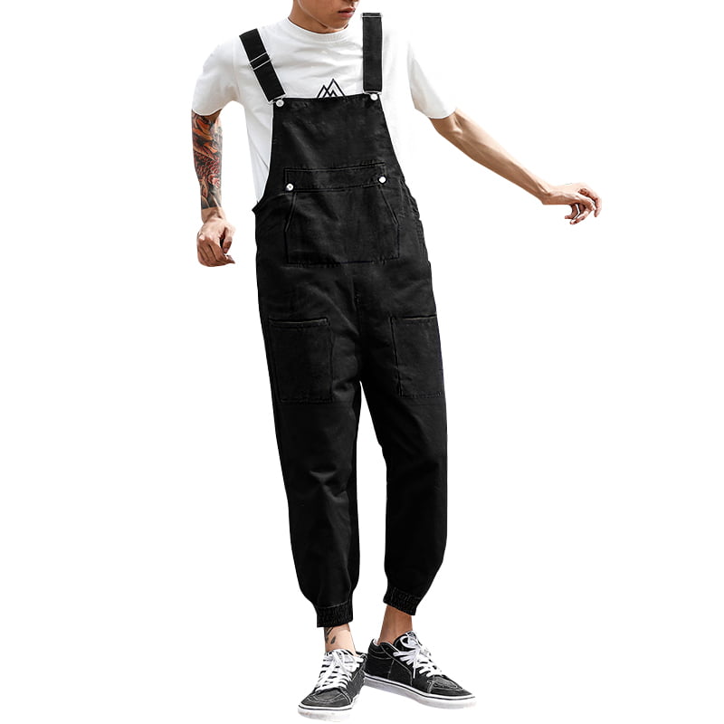 INCERUN Mens Overalls Dungarees Casual Pants Jumpsuit Trousers Cargo ...