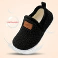 thumbnail image 6 of Barerun Slippers for Toddler Kids Non-Slip House Slippers Slip On Boy Girl Shoes Black, 6 of 8