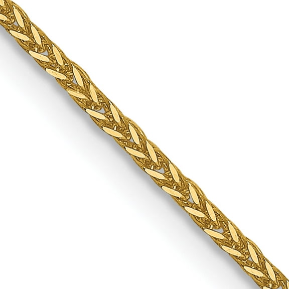 14K Yellow Gold Jbsp's 1mm D/C Quadra Wheat Chain (24 X 1) Made In Turkey 1986-24