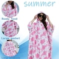 thumbnail image 3 of Toalla NUBURGREY, poncho de surf, secado rápido, con capucha, 110 cm, 3 of 7