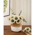 thumbnail image 2 of 12pcs Artificial Sunflowers with Long Stems 5.5" Silk Sunflowers Bulk for Wedding Home Garden Outdoor Party Decoration(Yellow), 2 of 5